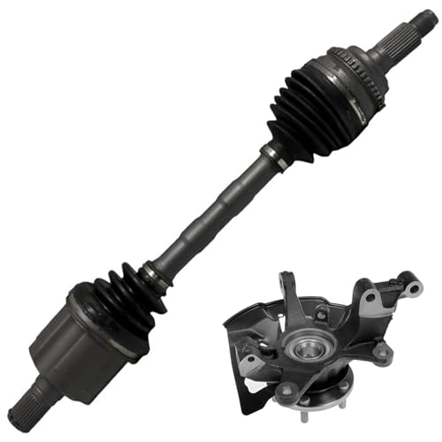 Image of Detroit Axle - Front Left Steering Knuckle CV Axle for 07-12 Mazda CX-7