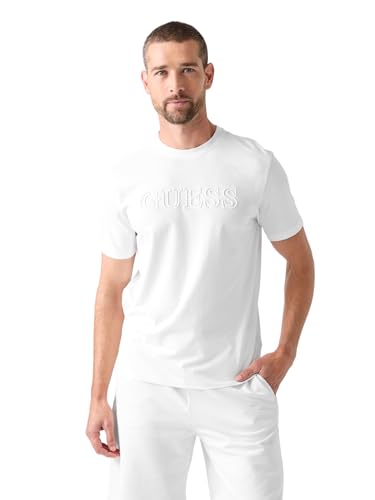 T-shirt Guess manches courtes homme noir ou blanc modèle Alphy