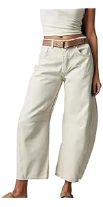 Casual Women's Cotton Linen Capri Pants with Pockets