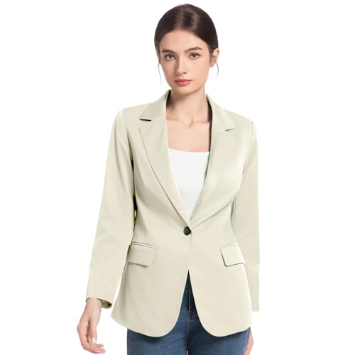 FARVALUE Womens Spring Casual Blazers Long Sleeve Notch Lapel Work Office Fall Blazer Jackets with Pockets