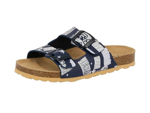 Lico Unisex Kinder BIOLINE ROCKY Pantoletten Marine/ Grau 34 EU