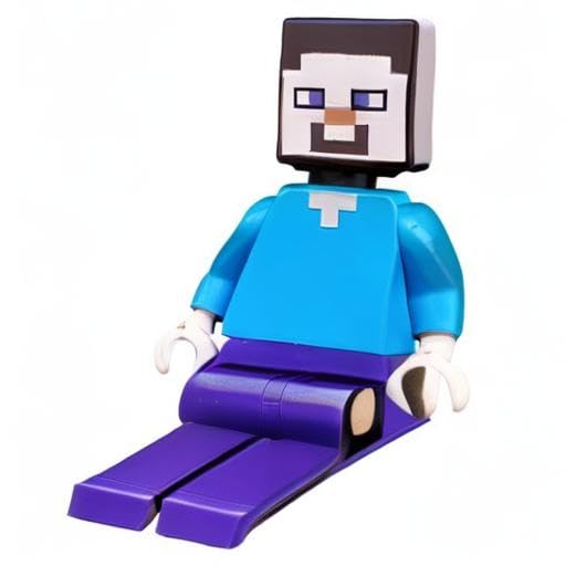 Foto 7 de 7 de LEGO Minecraft: Steve Minifigure con pico y araña