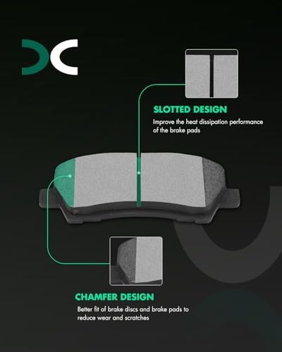 Image of SCITOO D1793 Ceramic Brake Pads Sets Rear w /Hardware Replacement For Ford For Mustang 2015 2016 2017 2018