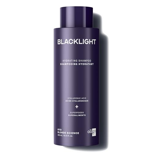Oligo Professionnel Hydrating Shampoo Blacklight Blonde Science HYD For Women With Hyaluronic Acid Avocado & Hemp Seed Oils for Deep Moisture & Shine Premium Quality Professional Grade 10.1oz