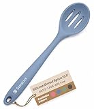 Starpack 'Let it Drain' Silicone Slotted Spoon - Large Spoon with Slots for Cooking Heat Resistant to 600°F - Silicone Slotted Serving Spoons, Non Stick Cooking Spoons with Slots