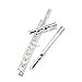 Beginner Flute In C Key, Silver-plated 16-hole Closed Hole flute instrument