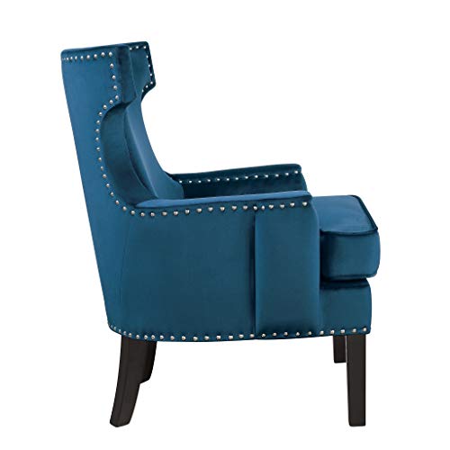 Homelegance Jacinta Velvet Accent Chair, Navy #TOP2
