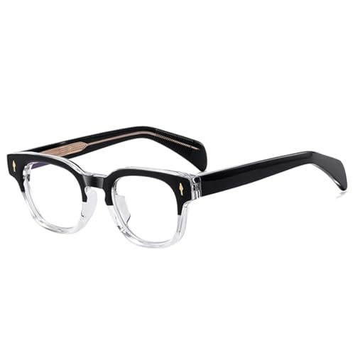 Monture de lunettes anti-pression pour corriger la vue avec charnière ressort et style rivets