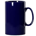 Smilatte 28 OZ/800ml Extra Large Ceramic Coffee Mug, Tall Giant Mug Jumbo Super Big Porcelain Tea Cup with Handle for Men, Blue