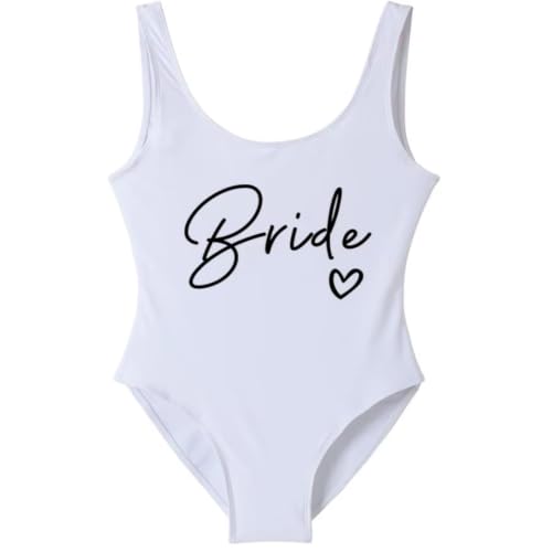 Maillot de bain une pièce blanc grande taille S au 3XL pour fête de mariage et plage