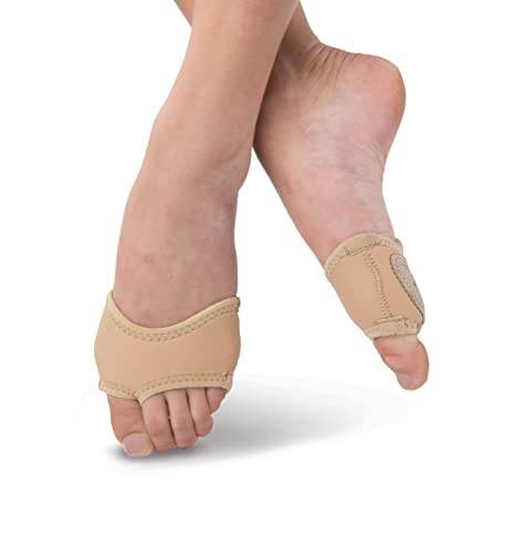 Neoprene Half Sole Lyrical Dance Footwear in Tan Small3