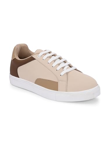 Image of Centrino Women's Casual Sneaker | Casual Colorblock Lace-Up Shoes with Soft Cushion Insole | Lightweight, Comfortable Low-Top Fashion Sneakers for Everyday Wear (7608)