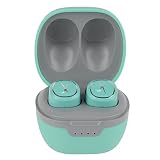 Altec Lansing NanoPods - Truly Wireless Earbuds with Charging Case, TWS Waterproof Bluetooth Earbuds with Touch Controls for Travel, Sports, Running, Working (Mint)