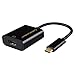 Produktbild USB C auf HDMI, CableCreation Typ C zu HDMI 4K Hub Adapter (DP Alt Mode), Stecker auf Buchse,Kompatibel mit Macbook (Pro) 2017, Chromebook Pixel, Dell XPS 13, Huawei Mate 10 P20 P30, Samsung S8, S8 Plus, Schwarz,10cm