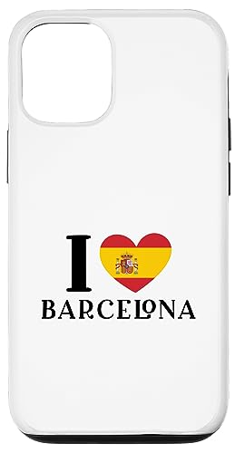 I Love Barcelona Spain Heart �X�y�C������ �X�}�z�P�[�X iPhone 12/12 Pro �p