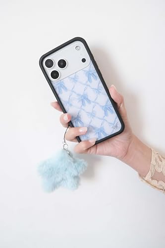Image of Wildflower Cases - Compatible with iPhone 16 | Protective Black Bumper, 6.5ft Drop Test Certified, Women Owned Small Business | On Pointe Blue