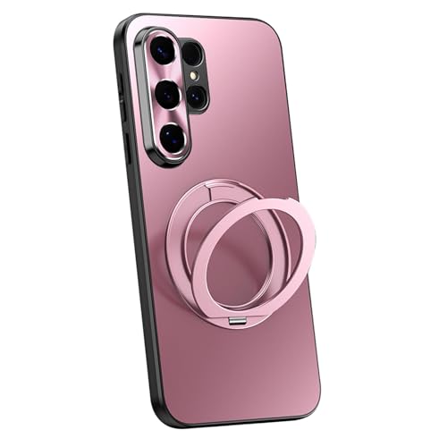Coque Samsung S26 Plus violette avec anneau rotatif et protection caméra en PC fin