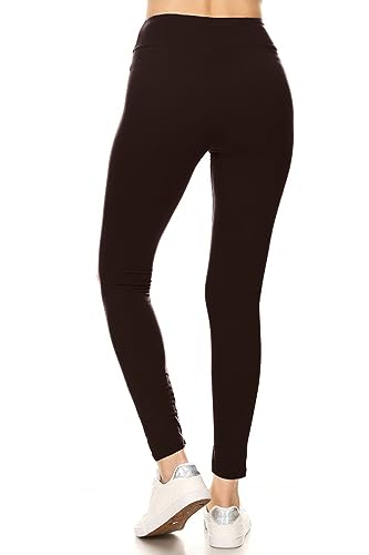 Image of Leggings Depot High Waisted Leggings for Women Buttery Smooth & Soft Women's Solid Yoga - Reg, Plus, 1X3X, 3X5X