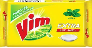Vim Extra Anti Smell With Pudina Dishwash Bar 110g
