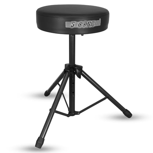 5 CORE Adjustable Drum Throne with Memory Foam