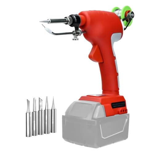 Pistola De Soldadura Eléctrica De 75W, Kit De Pistola For Soldar Inalámbrico Con Pantalla Digital, Herramientas De Soldadura For Batería De 18V (sin Batería) Ampliamente Utilizado