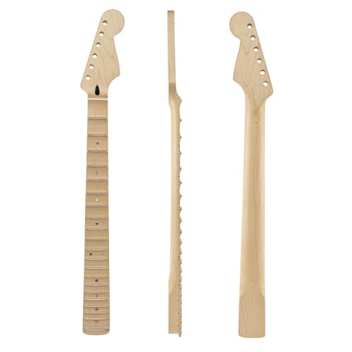 DIY Guitar Necks 22 Fret Full Scalloped Neck With Wavy Fretboard For ST Electric Guitar