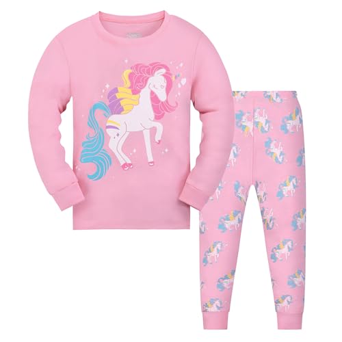Gumyoss Pijamas para niñas Conjunto de Pijamas para niños Algodón Manga Larga Invierno...