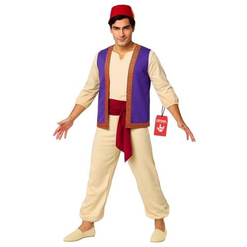 Morph Déguisement Mille Et Une Nuit Homme, Déguisement Arabe, Deguisement Prince, Costume Carnaval Homme, Costume Halloween Adulte, XL