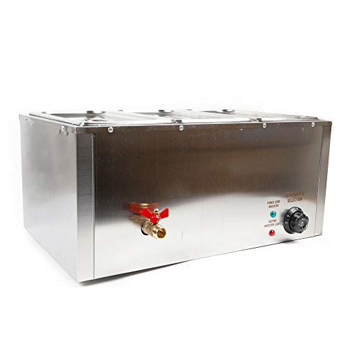 Futchoy 3 x 7L Buffetwärmer Elektrisch Warmhaltegerät (Heizplattenfunktion, Setwahl, Temperaturregler, Edelstahl, 850W… – Bild 7