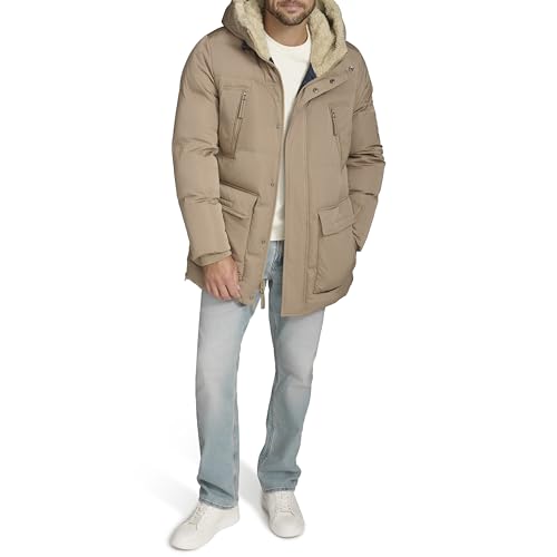 Image of Andrew Marc Men's Outerwear Mackay Faux Fur Lined Parka