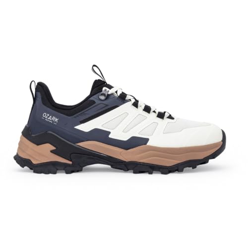 Image of Red Tape Ozark Off White Hiking Shoes for Men | Low-Cut Outdoor