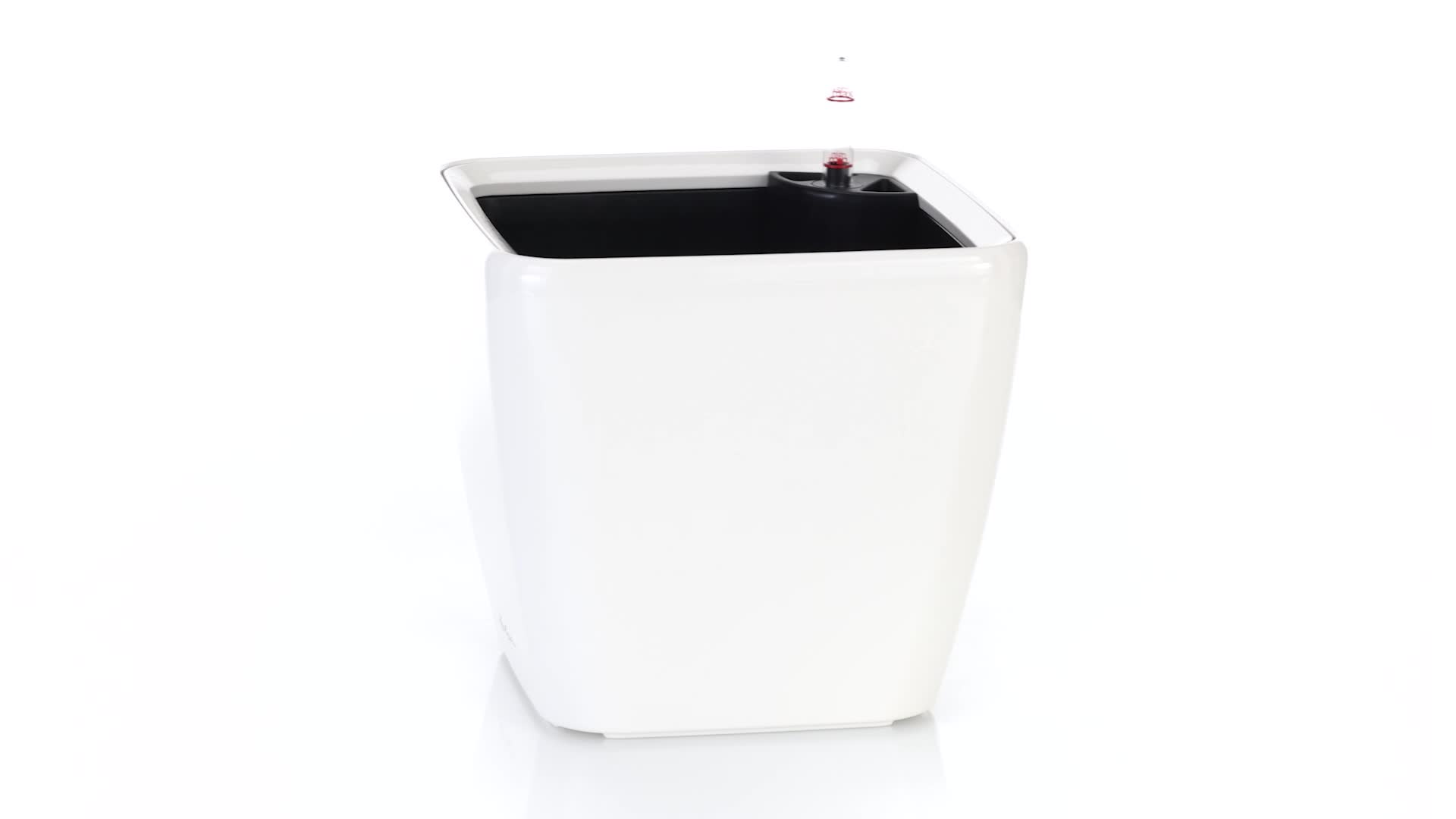 LECHUZA CUBICO Premium 22 zwart hoogglans 18469