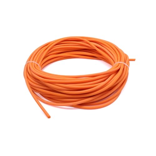 flexiable rubber Rubber Hoses High Resilient Elastic Tube Antifreeze Tension Rope Pipe Nature Latex drain elastic (Color : Orange, Size : 1.6x3.2mm)