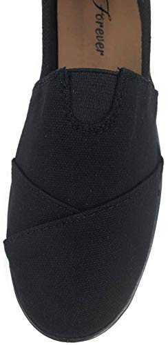 Image of Womens Canvas Slip-On Shoes with Padded Insole