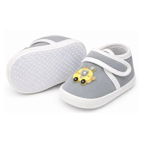 Image of PureSole Cotton Baby Shoes for 6-12 Months | Lightweight & Breathable Booties with Flexible Anti-Skid Sole | Casual Shoes for Baby Boys & Baby Girls