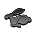 Multistory (VW) Black Rabbit 3D Thick Metal Car Auto Badge Emblem Decal For VW Golf 5 6 Jetta MK 4 5 6 7GTI