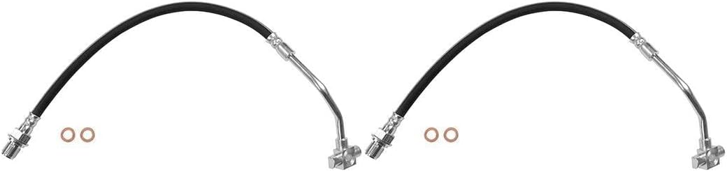 Front Brake Hose Brake Line Hose,Disc Brake Hose Kit 2x Compatible with Chevy K10 Suburban 1979-1980 Compatible with Chevrolet K20 1979-1980 Compatible with Chevy K20 1979-1980