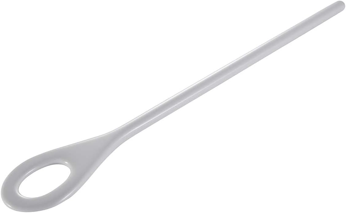 Hutzler 13-inch Long Melamine Oval Blending Spoon - White