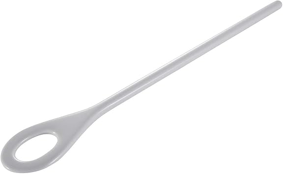 Hutzler 13-inch Long Melamine Oval Blending Spoon - White