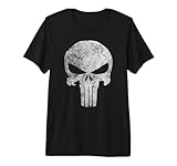 Marvel Punisher Skull Symbol Distressed Premium T-Shirt