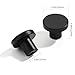 CABDM 18 Packs of 1-1/5-inch Matte Black Drawers and Cabinet knobs, Round pulls, Suitable for bathrooms, Closets, Kitchens and Dressing Tables