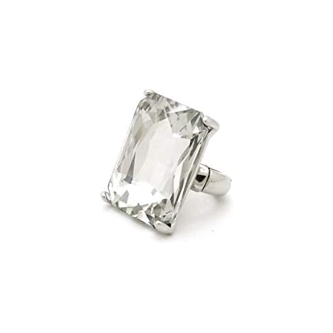 Fashion 21 Women's Extra Big Crystal Colorful Stone Stretch Ring Cover