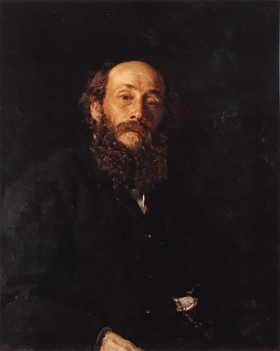 Tableau Portrait Nikolay Ge par Repin 60x90cm - Toile Décoration Bureau
