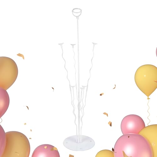 Supporto Per Palloncini - Supporto Per Palloncini Trasparente Riutilizzabile, Colonna Da Tavolo Stand/d Con Base Per La Laurea Casa Vacanze Di Natale Sala Da Pranzo Decorazioni Per Feste Di