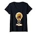 Womens Basketball Drip Gold Dripping Graffiti Mens Womens Teens V-Neck T-Shirt