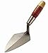 Kraft Tool RO50L W. Rose Brick Weight Large Tang Pointing Specialty Trowel with Leather Handle, 7-Inch