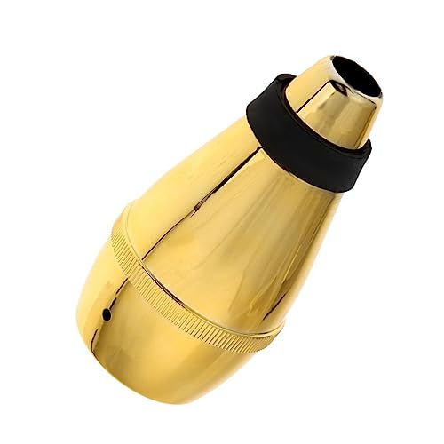 Abaodam Golden Plastic Trumpet Practice Mute Trumpet Training Accessory for Quiet Practice