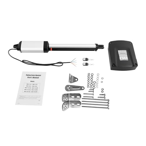 Accionamiento de puerta batiente, juego de accionamiento de puerta de una sola hoja, 50 W, 230 – 240 V, accionamiento automático para puerta corredera, carga máxima de 300 kg, longitud máxima de la