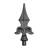 STAL Zierspitzen 10 Stück Zaundekoration Zaunspitzen Zierelement Metallspitze (130-60mm -40.052/10 Stück)