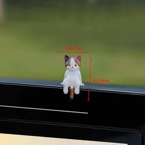 Image of Craft Figurine Computer Monitor Decors Office TV Monitor Small Cat Statue Style B| Decorative Figurine | Home Decor Idol | Showpiece